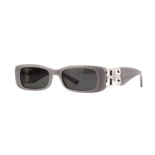 Balenciaga BB0096S Shiny Grey Opal with Silver/grey 014 Sunglasses