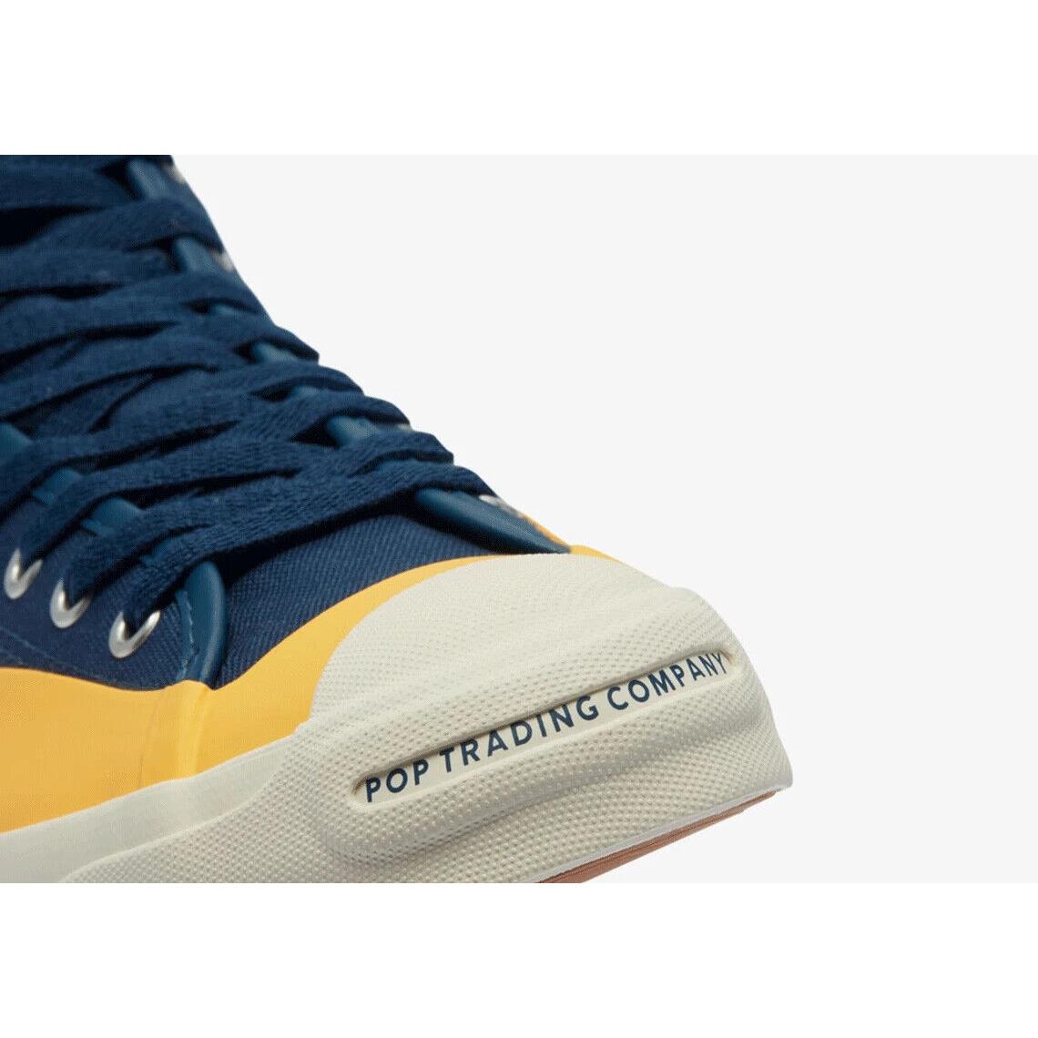 Pop Trading Company x Converse Jack Purcell Pro Hi - 10 - 169006C Navy Citrus QS