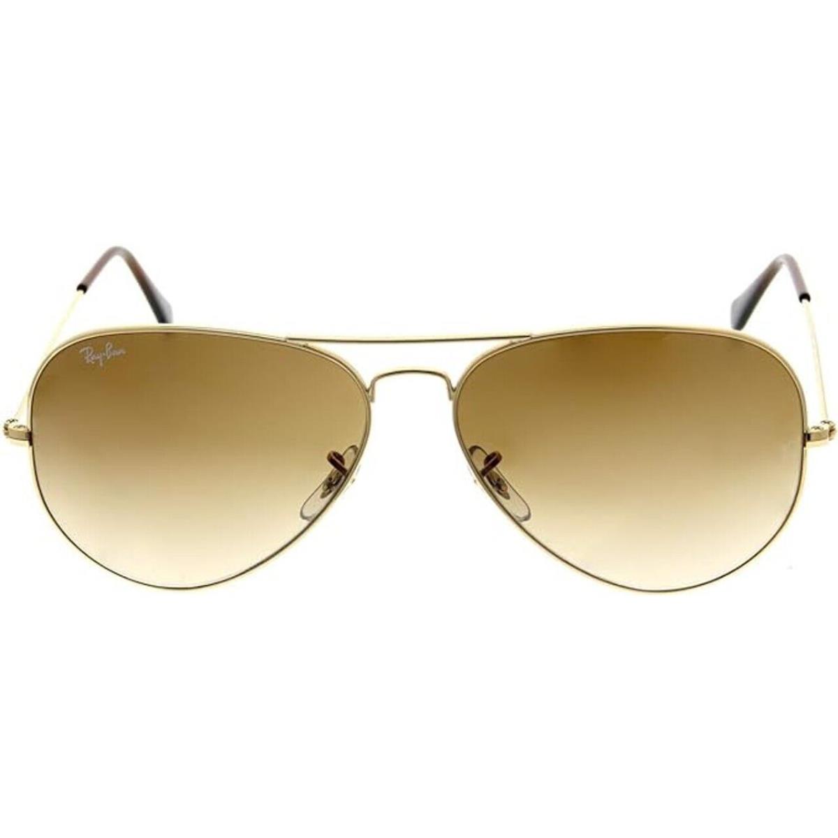 Ray Ban Aviator RB3025 Gold Frame /brown 58mm Lense