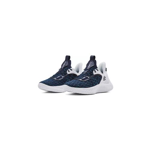 3025631 Under Armour Team Curry 9 Basketball Shoe Unisex White/navy M10