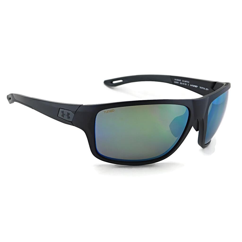 Under Armour Battle Tactical Z87+ Sunglasses Matte Black / Tuned Outdoor Lens - Frame: Matte Black, Lens: UA Tuned Outdoor (green mirror)