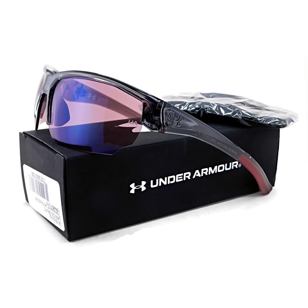 Under Armour Blitzing Sport Sunglasses Trans Jet Gray / UA Tuned Golf Lens