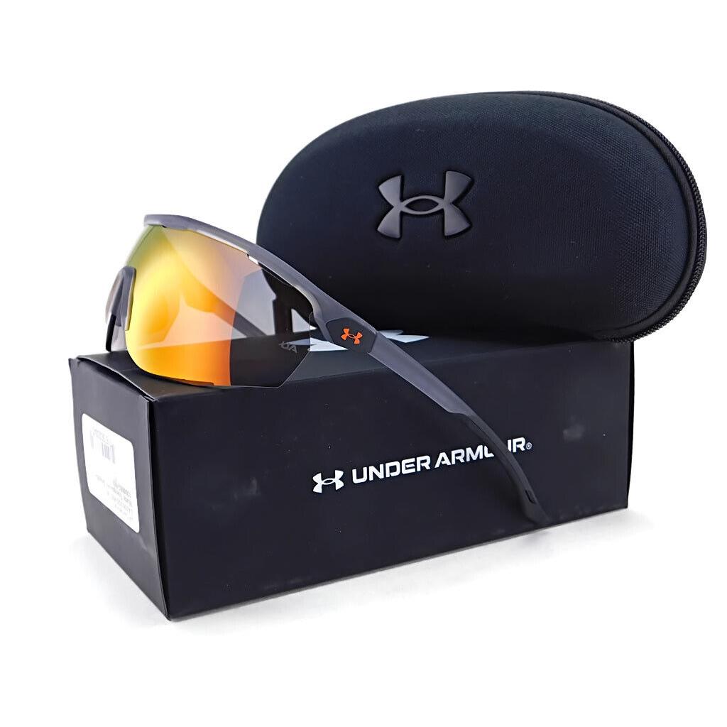Under Armour Gametime Sunglasses Matte Transparent Grey / Orange ML Lens