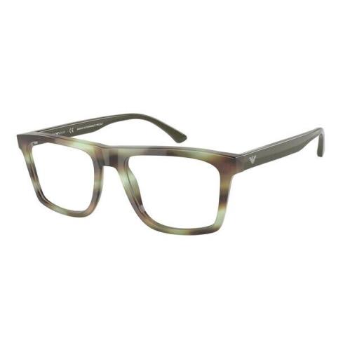 Emporio Armani EA3185 5902 Striped Green Demo Lens 52 mm Men`s Eyeglasses