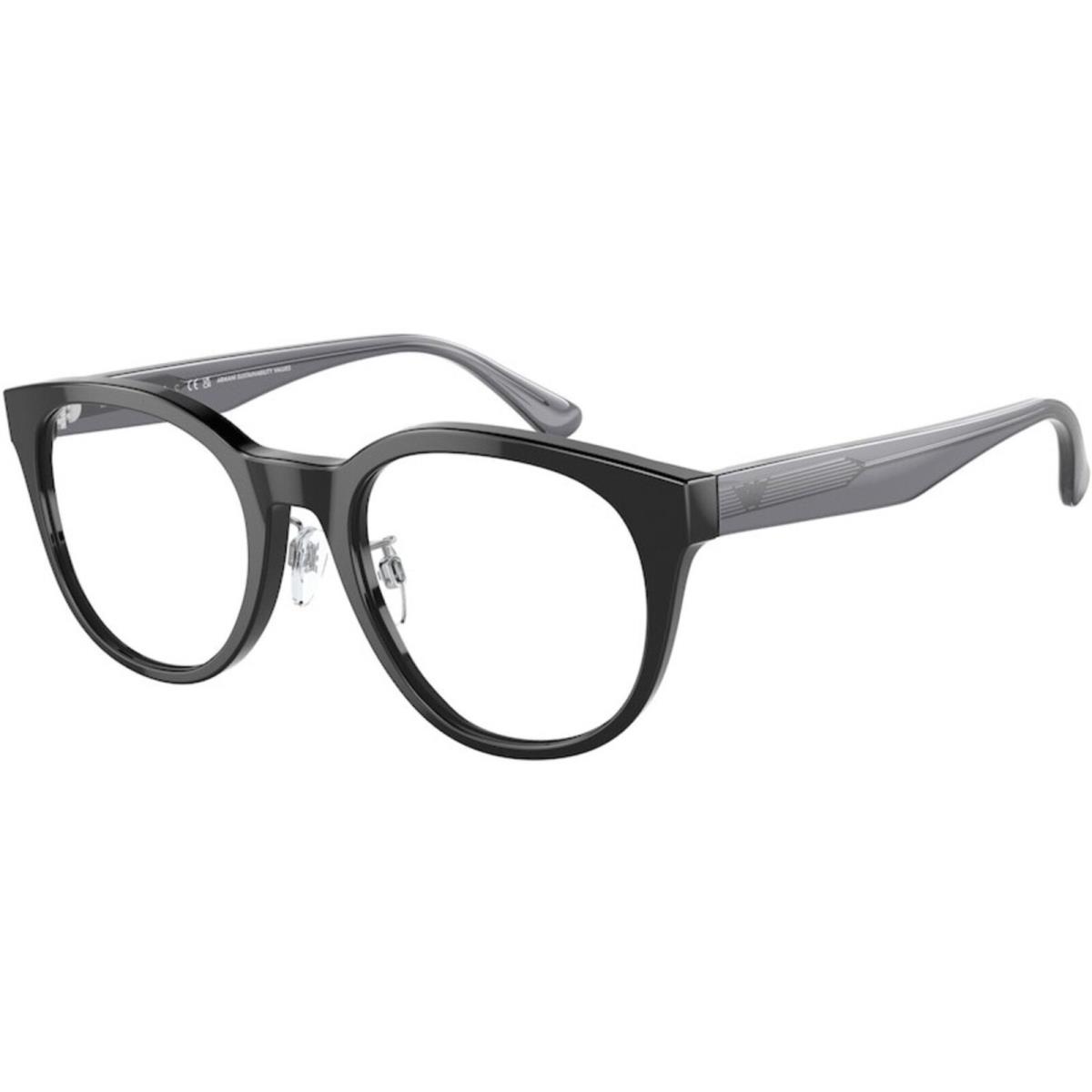 Emporio Armani Men`s Eyeglasses Shiny Black Plastic Phantos Frame 3207F 5017