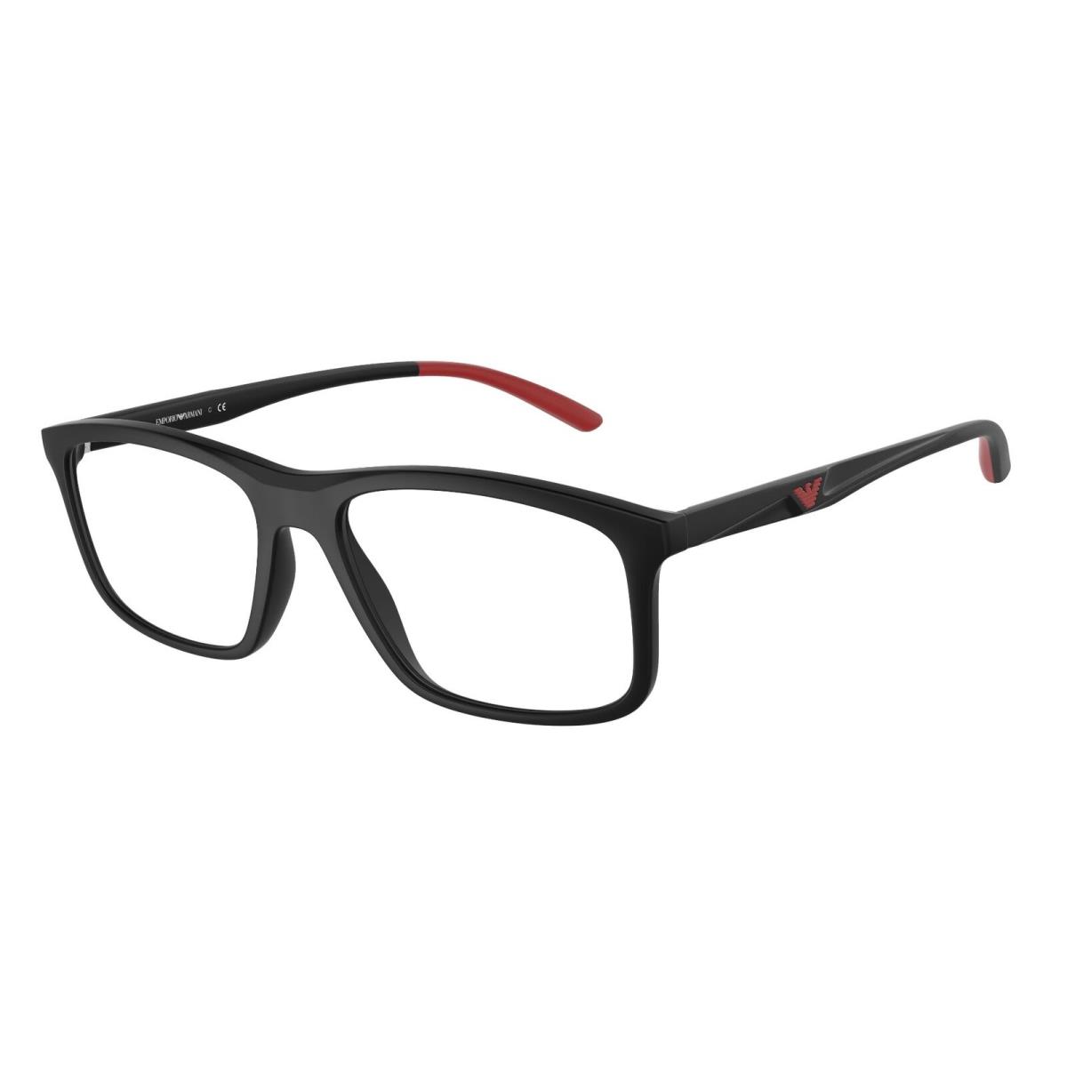 Emporio Armani EA3196 5001 Matte Black Demo Lens 54 mm Men`s Eyeglasses