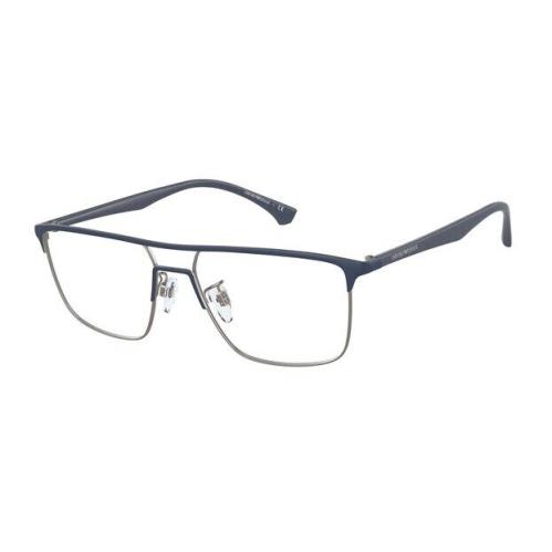 Emporio Armani EA1123 3250 Matte Blue Gunmetal Demo Lens 55 mm Men`s Eyeglasses