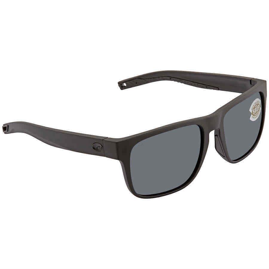 Costa Del Mar Spearo Gey Polarized Polycarbonate Men`s Sunglasses Spo 01 Ogp 56 - Frame: Black