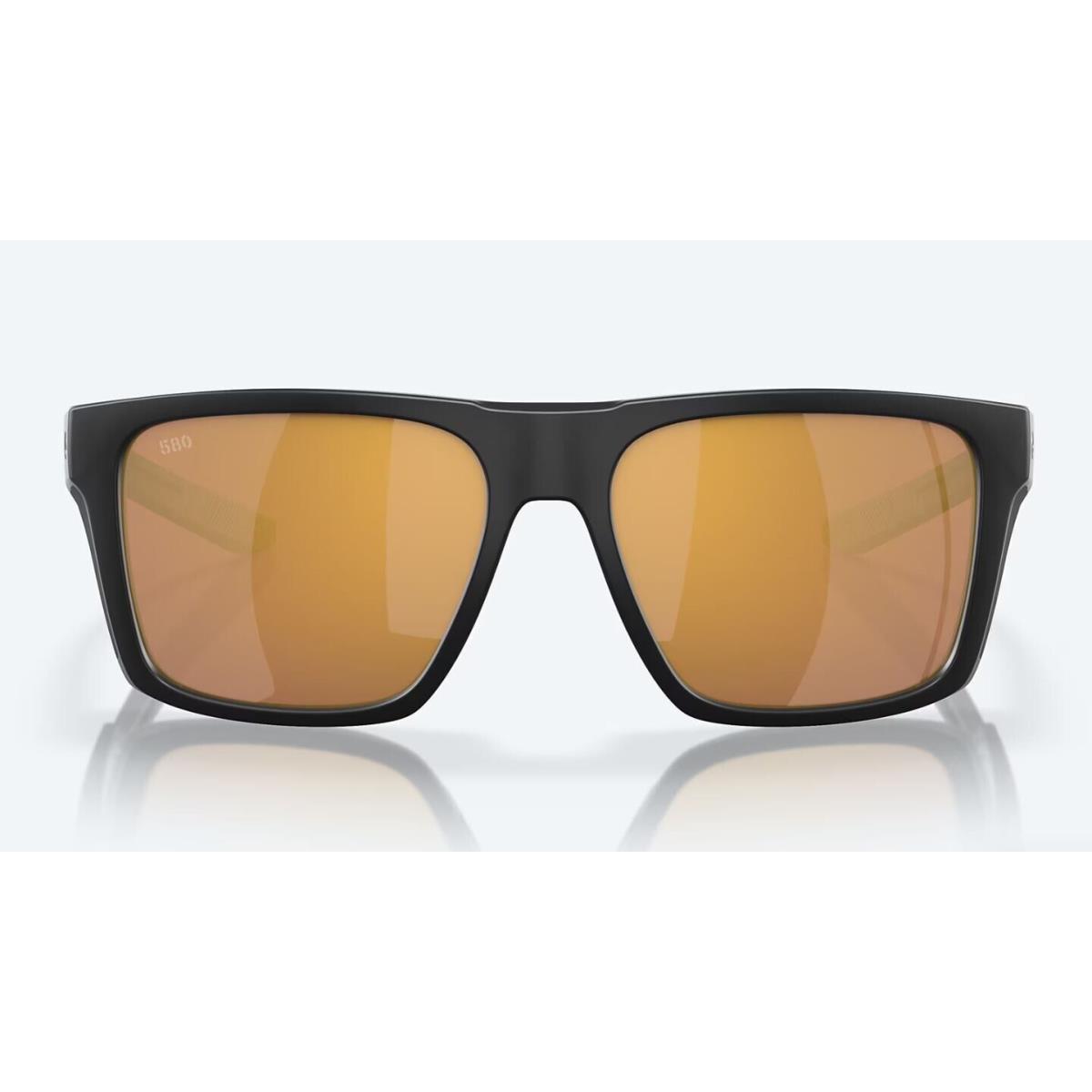 Costa Del Mar Lido Matte Black / Gold Mirror Polarized Glass 580G