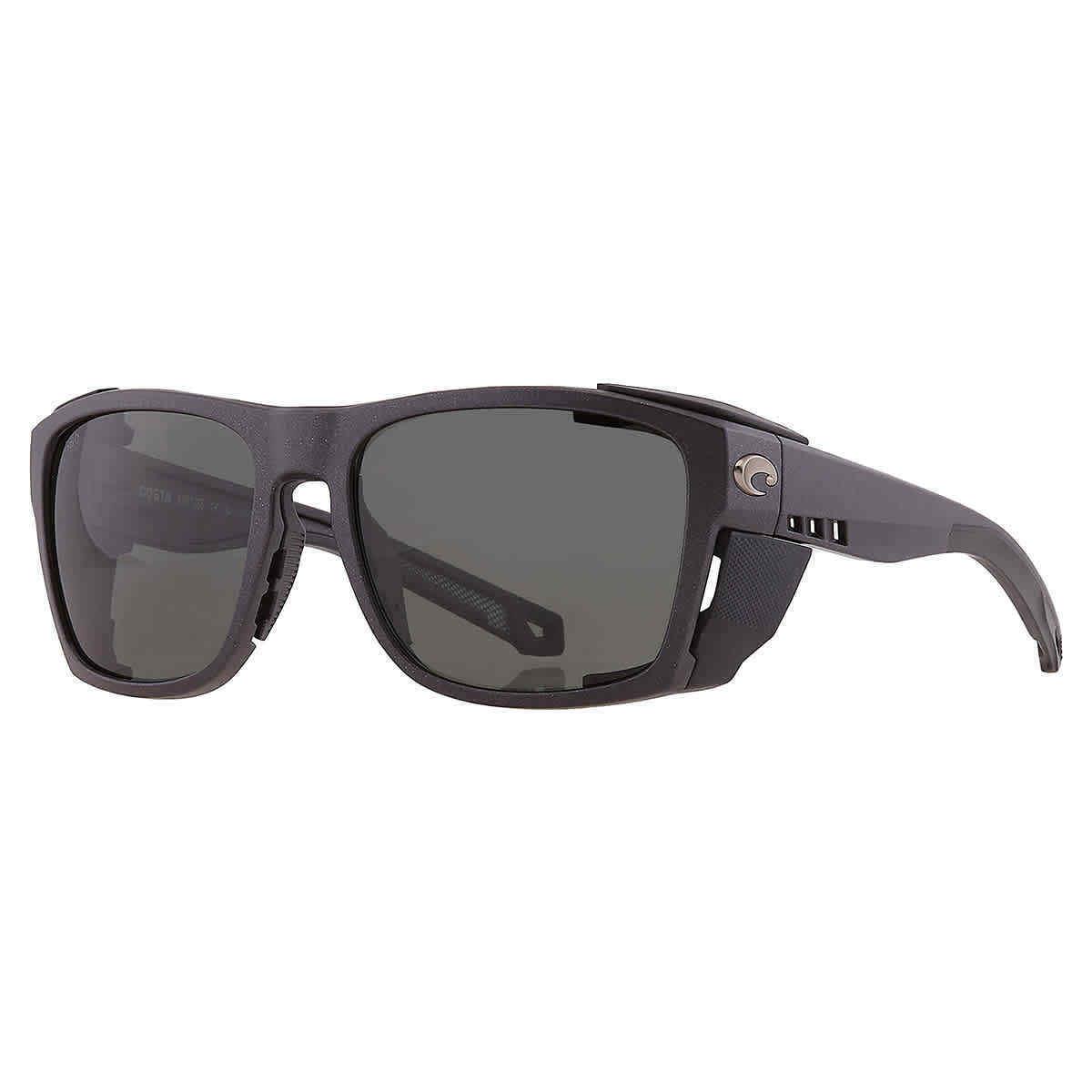 Costa Del Mar King Tide 6 Grey Polarized Glass Wrap Men`s Sunglasses 6S9112