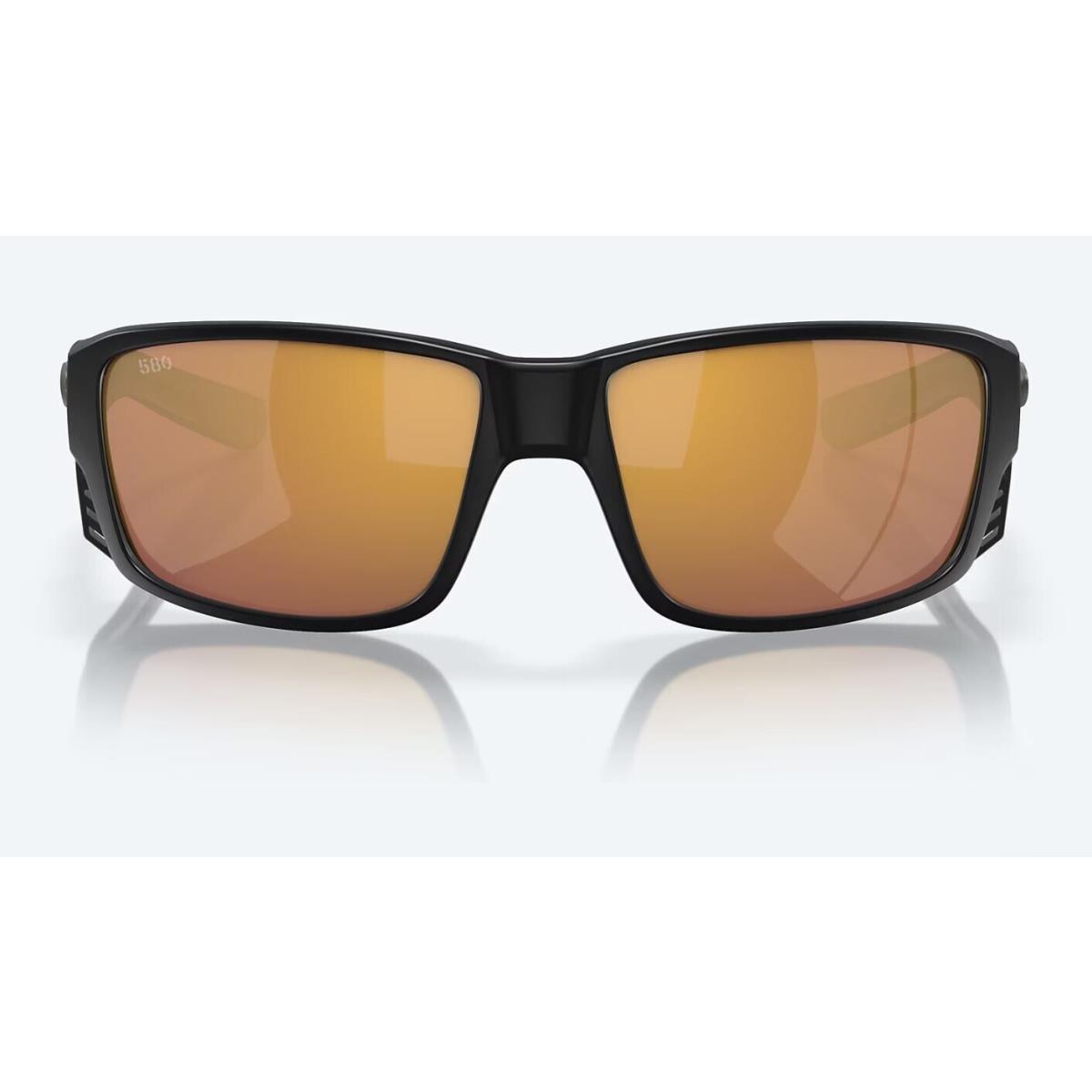 Costa Del Mar Tuna Alley Pro Matte Black / Gold Mirror Polarized Glass 580G