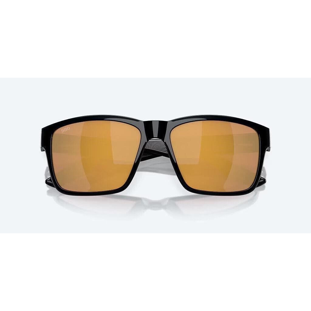 Costa Paunch XL Sunglasses - Polarized - Black W/gold Mirror 580 Glass Lens