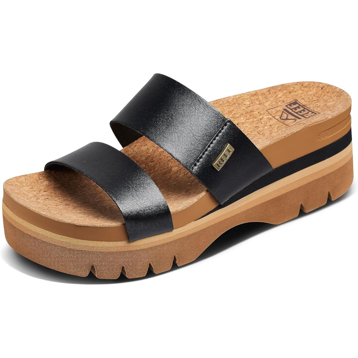 Reef Womens Cushion Vista Higher Sandal Black