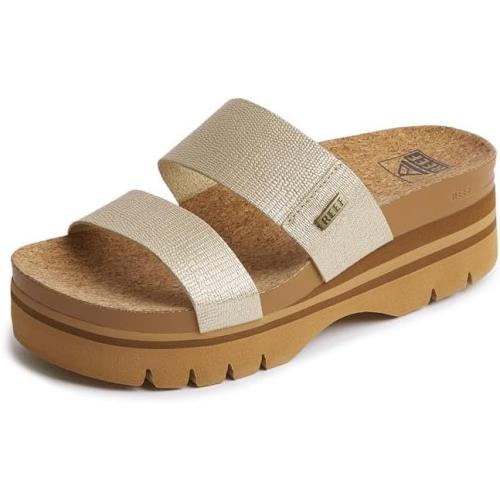 Reef Womens Cushion Vista Higher Sandal Champagne