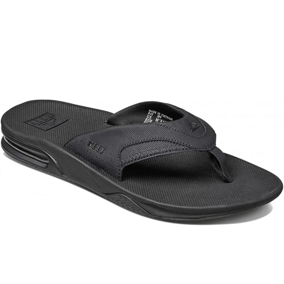 Reef Men`s Sandals 2026 Rfalb Fanning All Black Flip Flop