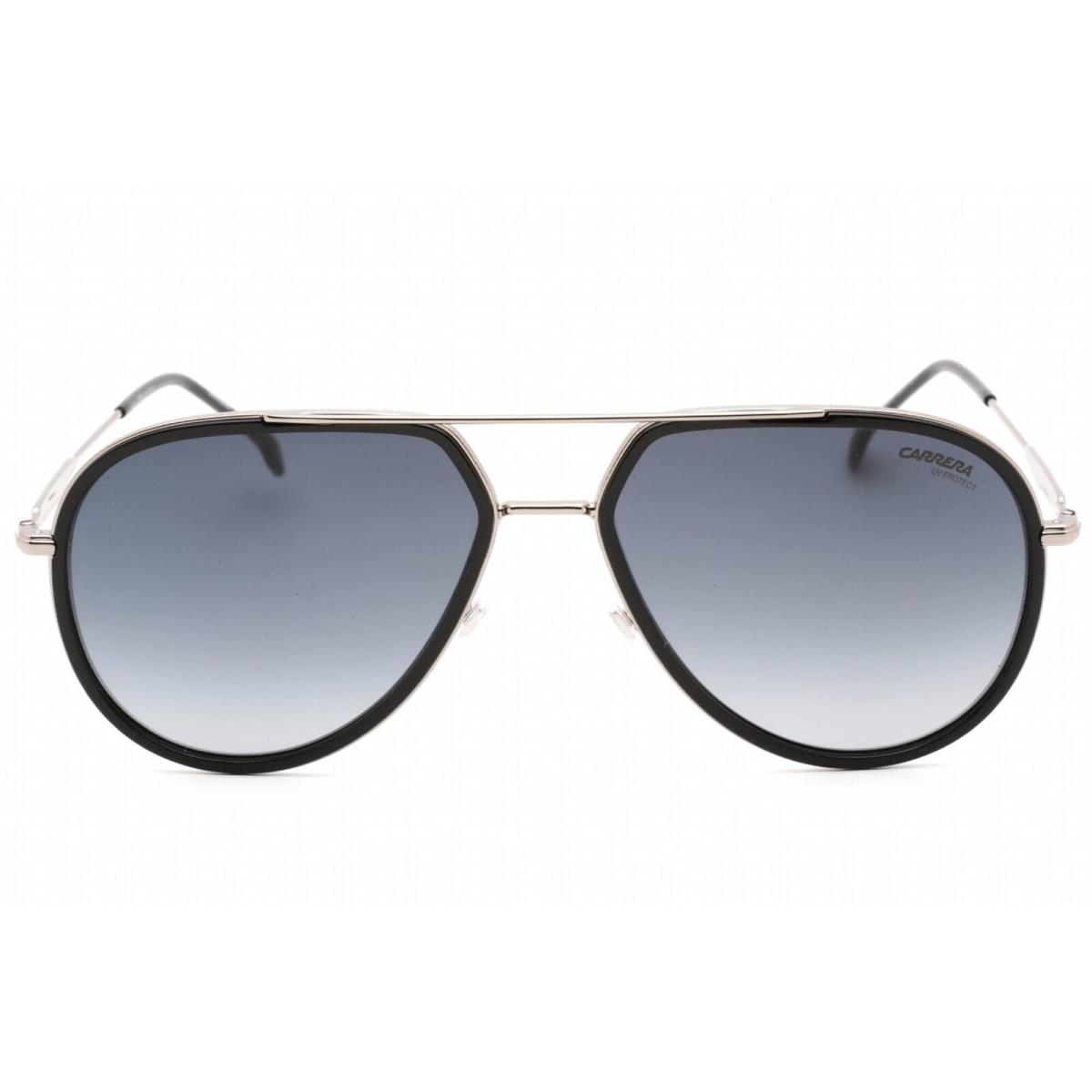 Carrera Unisex Sunglasses Black Aviator Full Rim Frame Carrera 295/S 0807 9O - Frame: Black, Lens: Dark Grey Sf