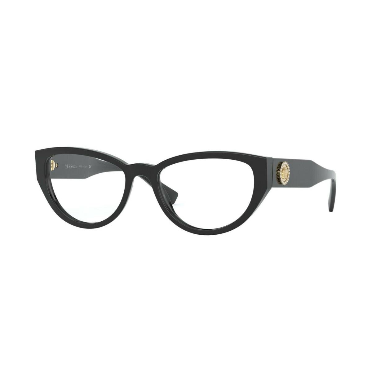 Versace Medusa Crystal VE 3280B Black GB1 Eyeglasses