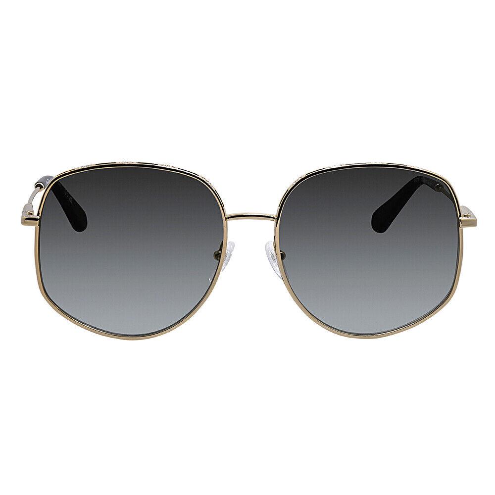 Salvatore Ferragamo SF 277S 733 Gold Metal Sunglasses Grey Gradient Lens