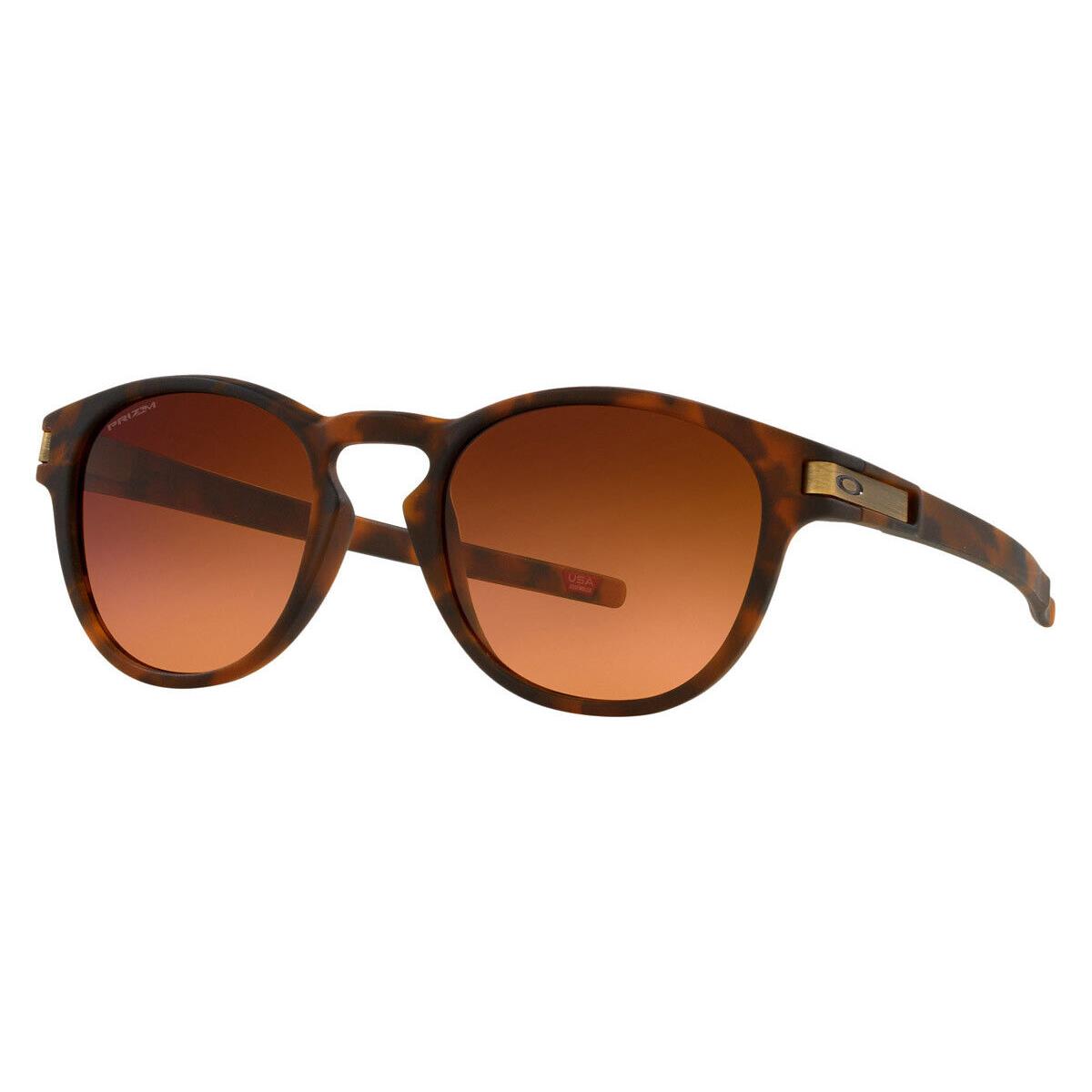 Oakley Latch OO9265 Sunglasses Matte Brown Tortoise Prizm Brown Gradient 53mm