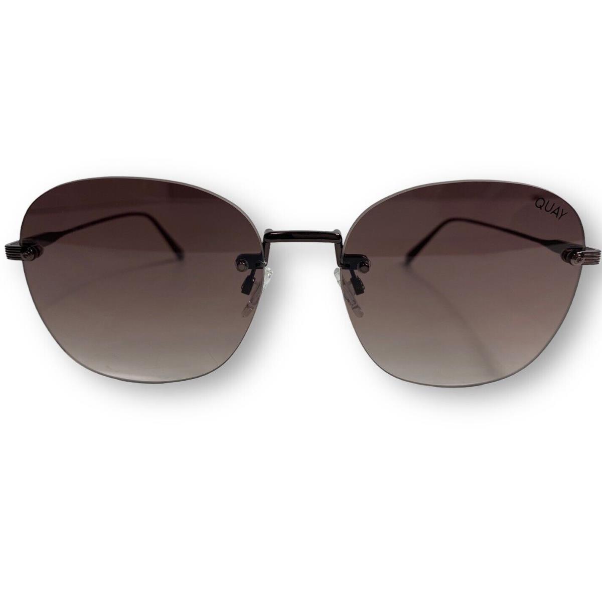 Quay Australia Sunglasses Retro 90 s Style Jezabell Chocolate/brown Lens Rimless