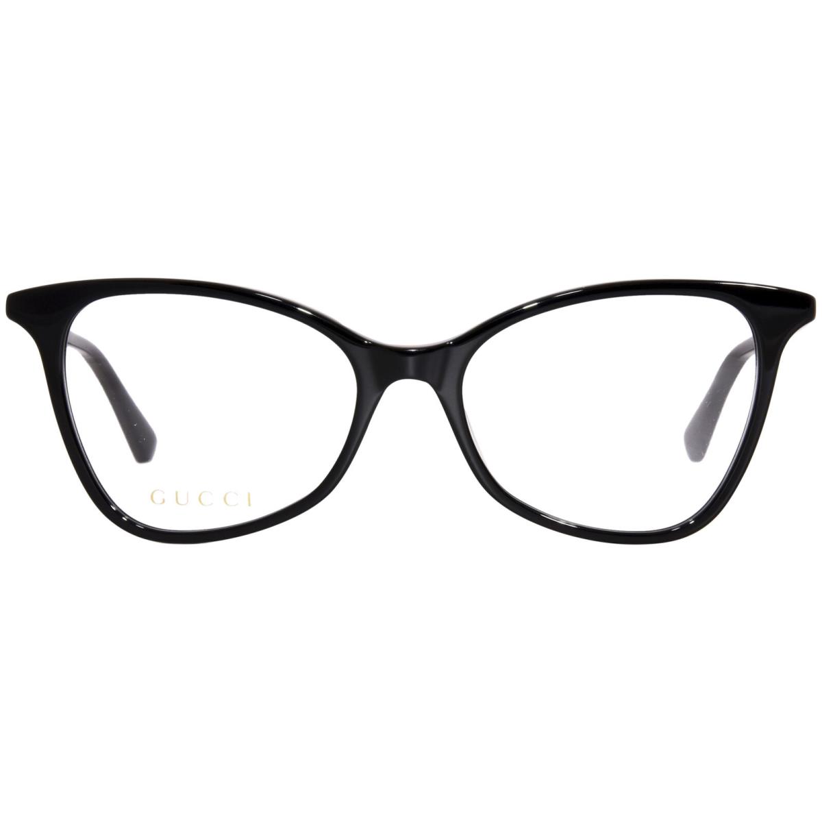 Gucci GG1360O 001 Eyeglasses Frame Women`s Black Full Rim Cat Eye 53mm