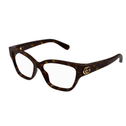 Gucci GG1597O 002 Havana Cat Eye Women Eyeglasses