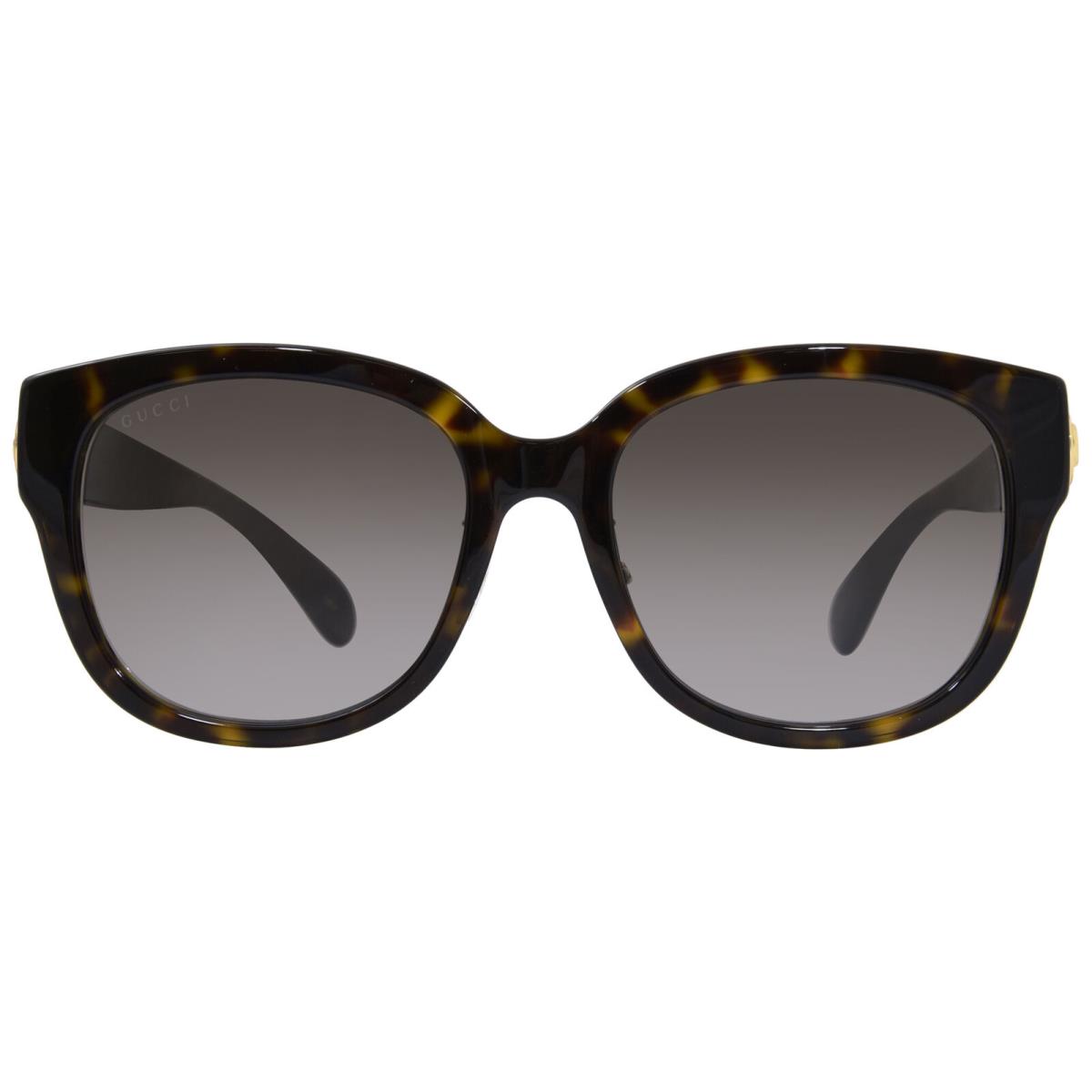 Gucci GG1409SK 002 Sunglasses Women`s Havana Brown/brown Lens Round Shape 55mm