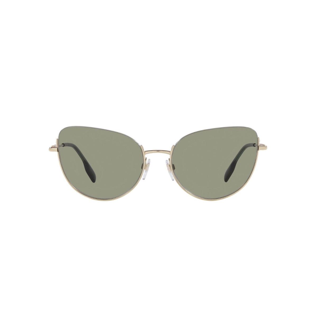 Burberry Harper BE 3144 Pale Gold/green 1109/2 Sunglasses