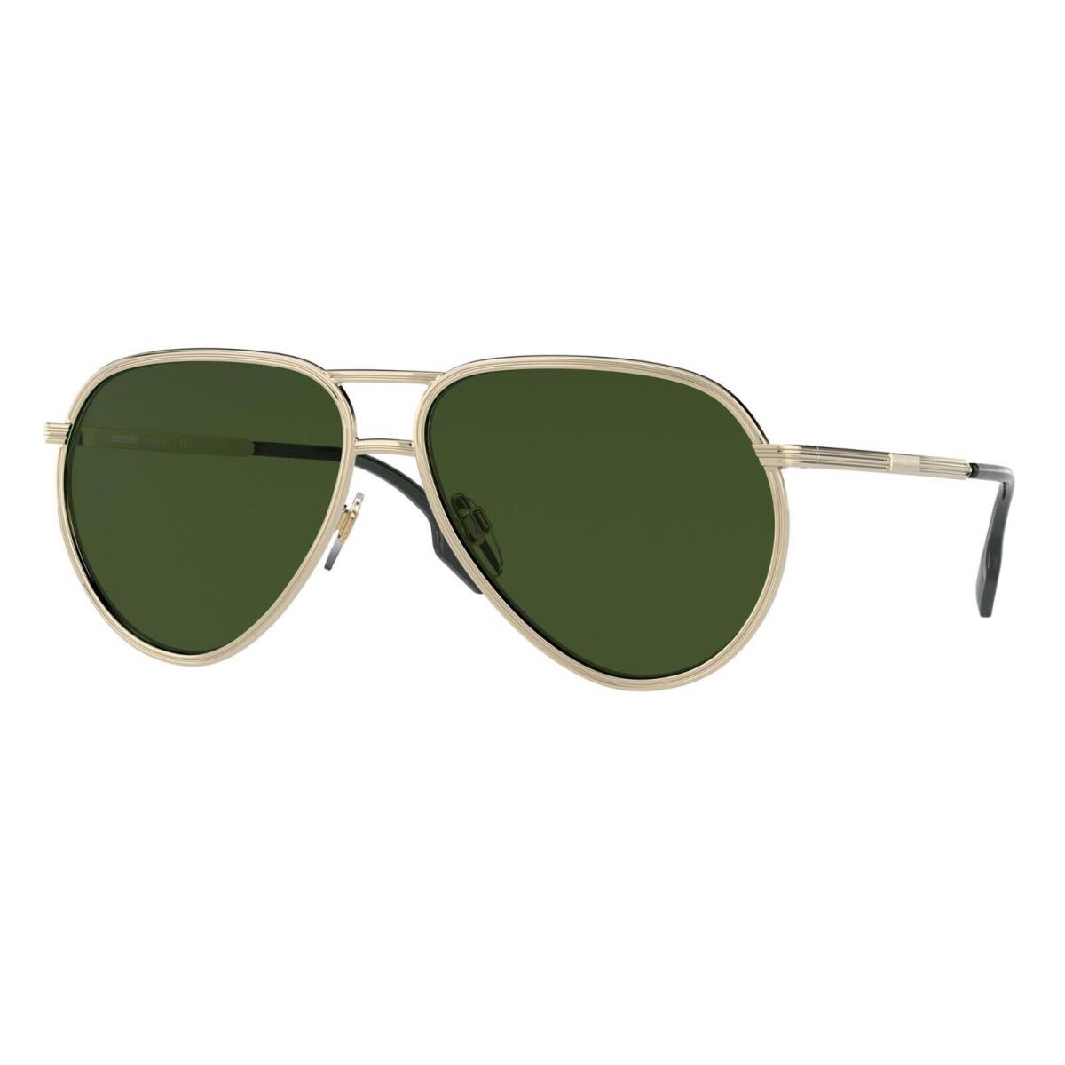 Burberry Scott BE 3135 Light Gold/green 1109/71 Sunglasses