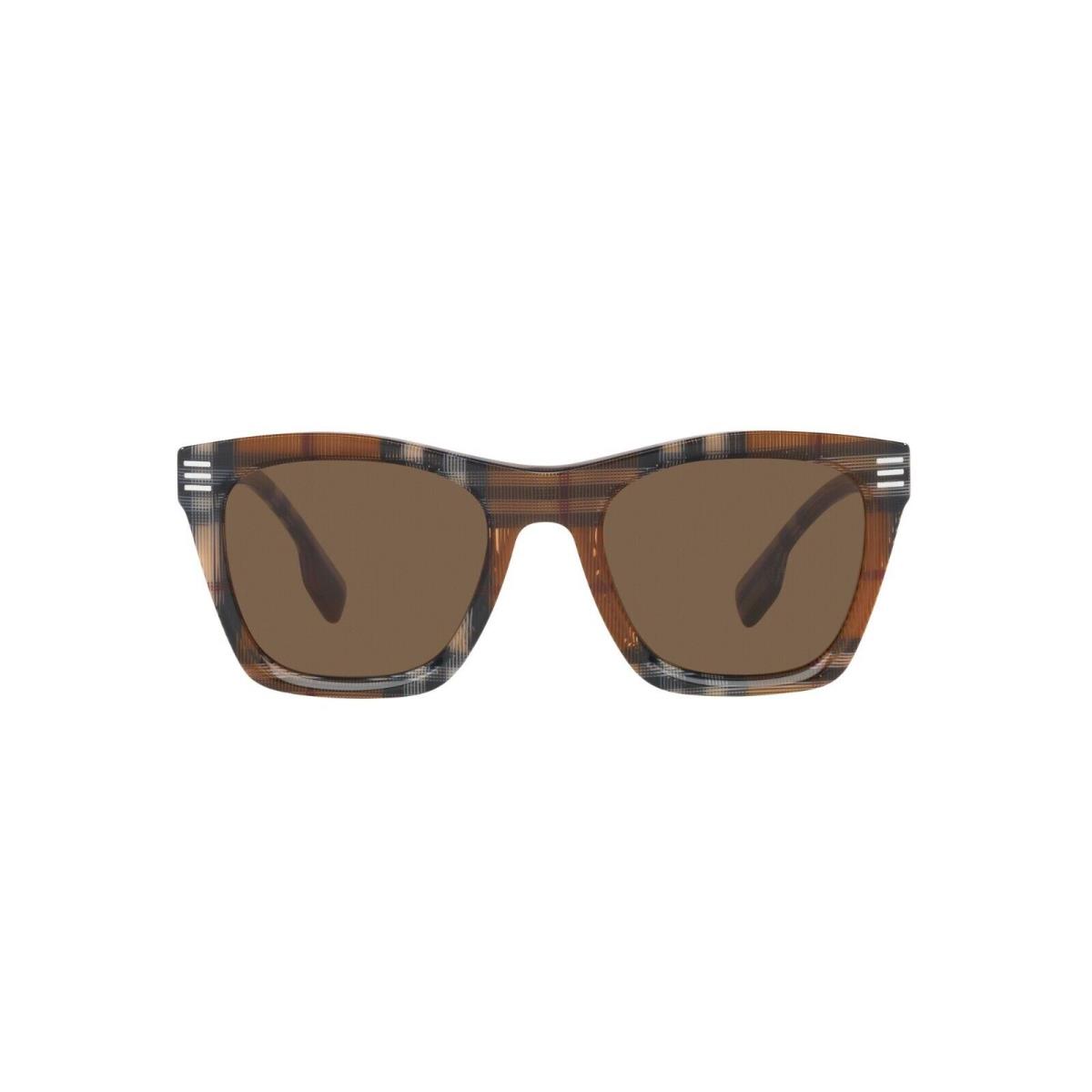 Burberry Cooper BE 4348 Striped Brown Check/brown 3966/73 Sunglasses - Frame: Striped Brown Check, Lens: Brown