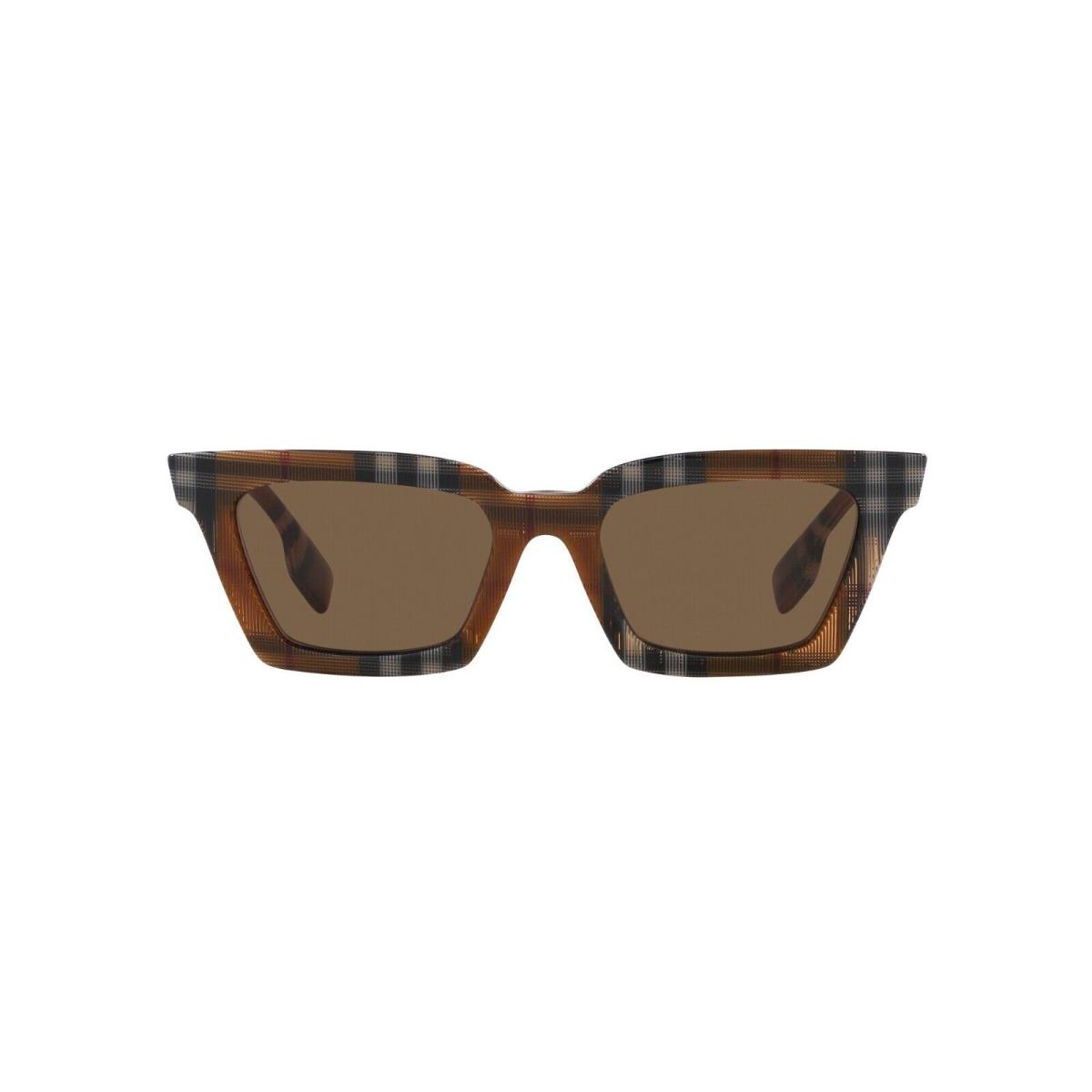 Burberry Briar BE 4392U Striped Brown Check/brown 3966/73 Sunglasses