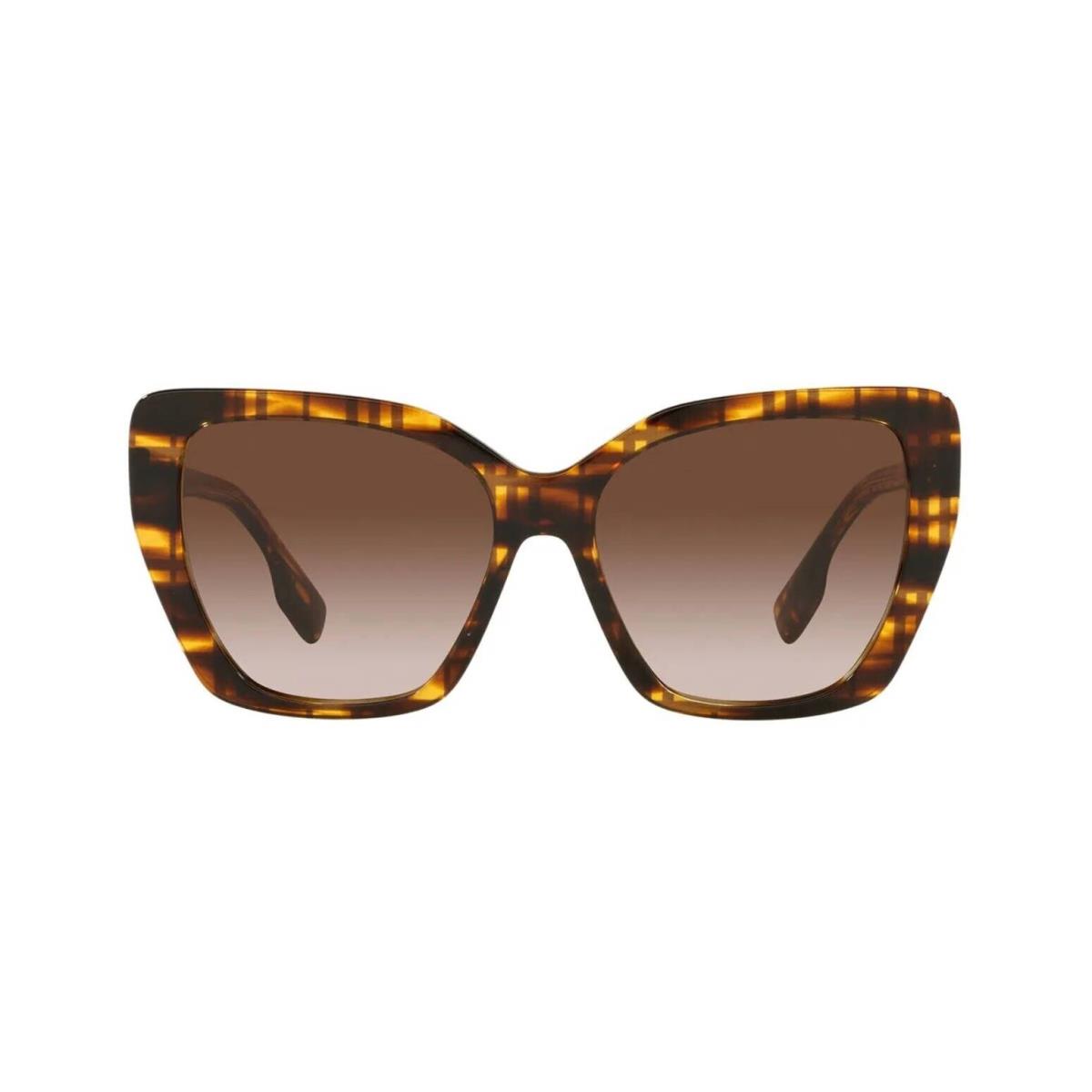 Burberry Tamsin BE 4366 Check Havana/brown Shaded 3981/13 Sunglasses - Frame: Check Havana, Lens: Brown Shaded