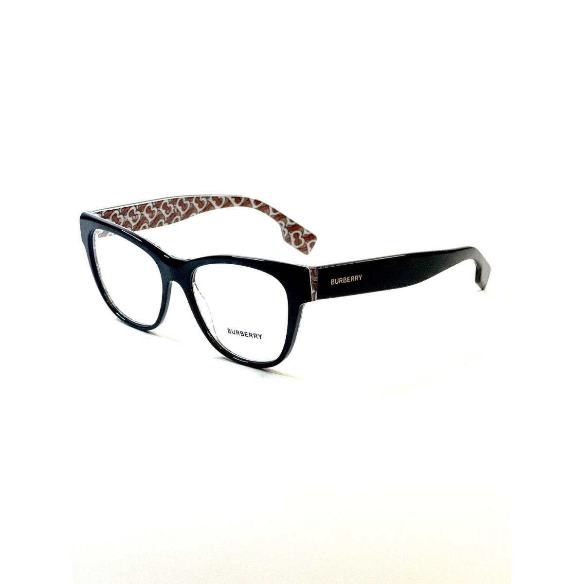 Burberry BE2301 3822 Black Demo Lens Women Eyeglasses Frame 53mm