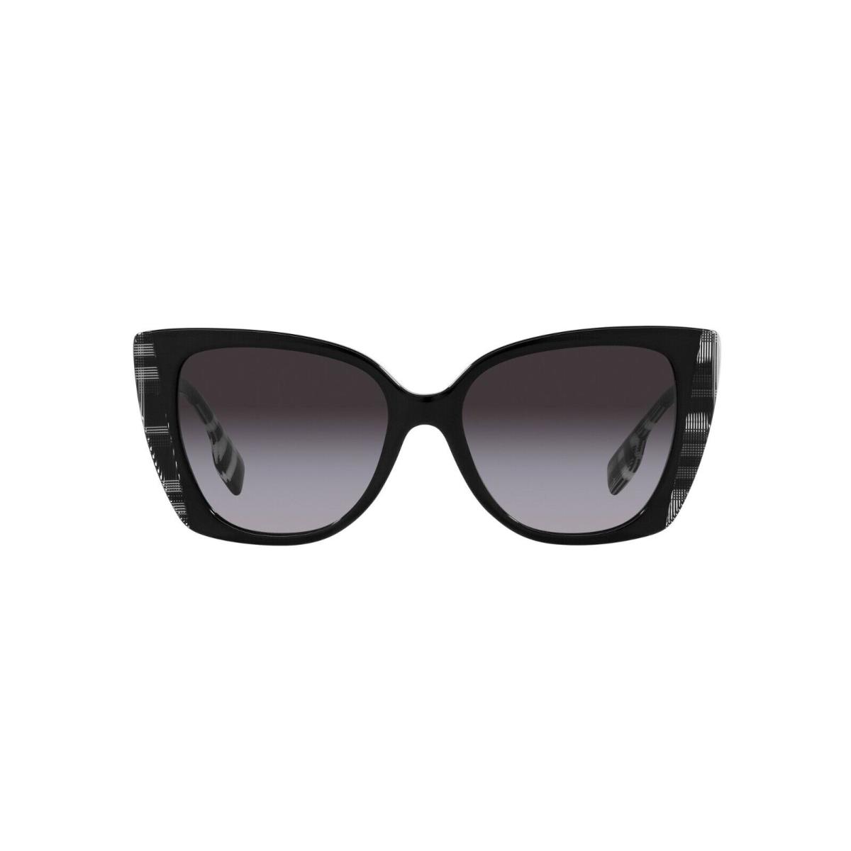 Burberry Meryl BE 4393 Black Check/grey Shaded 4051/8G Sunglasses