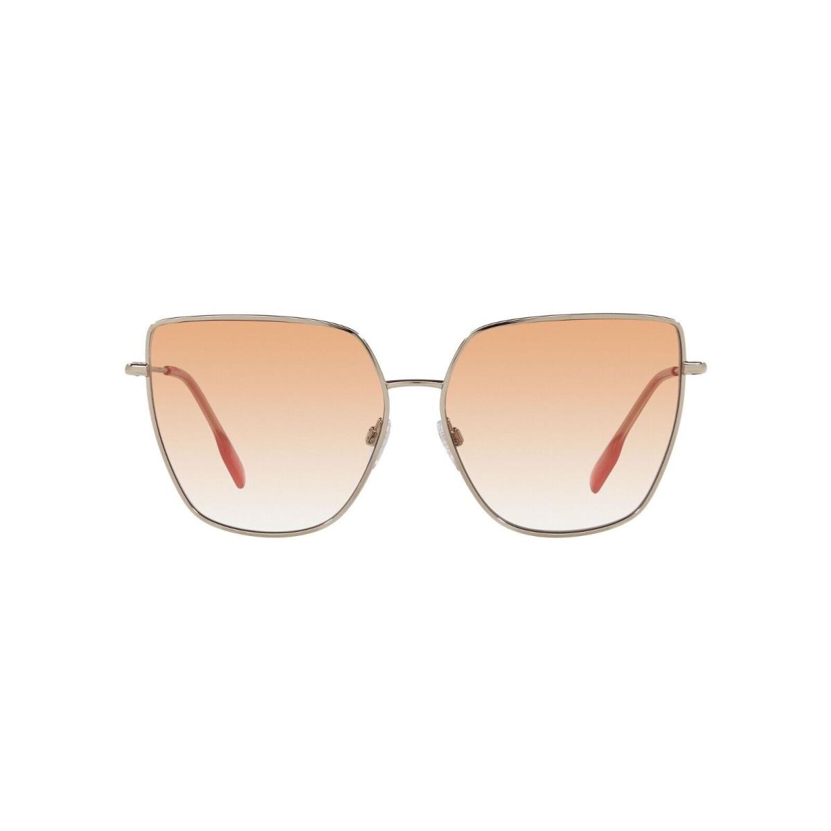 Burberry Alexis BE 3143 Pale Gold/red Shaded 1109/V0 Sunglasses