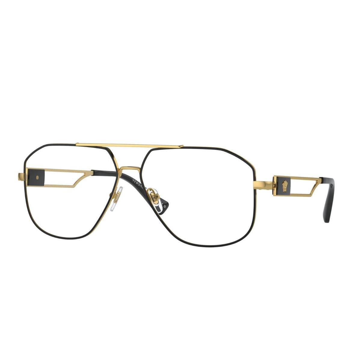 Versace VE 1287 Black Gold 1443 Eyeglasses