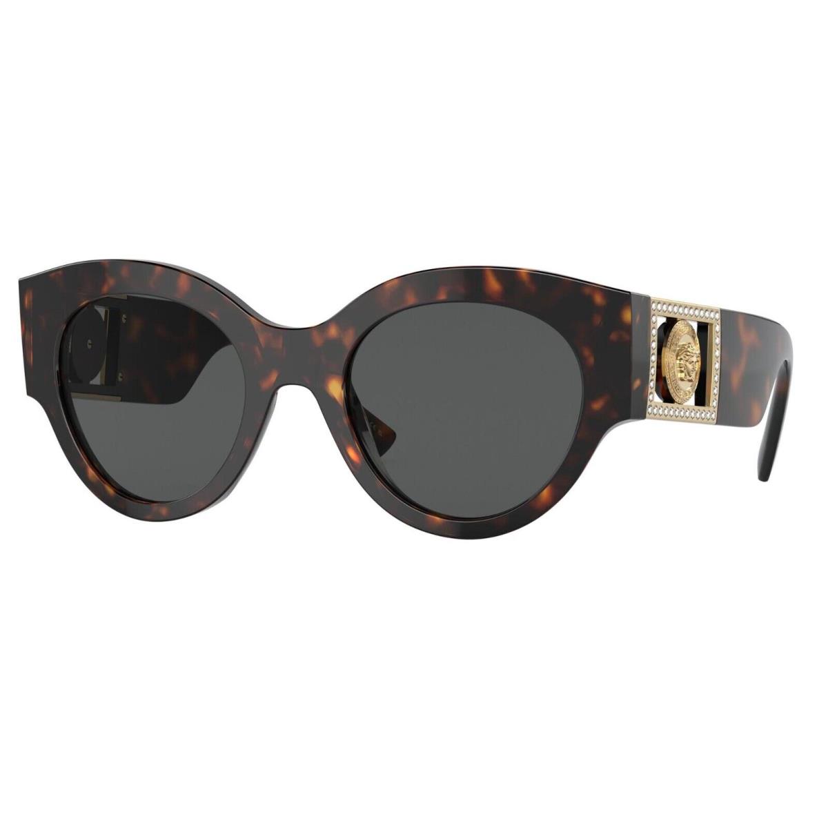 Versace VE 4438B Havana/dark Grey 108/87 Sunglasses