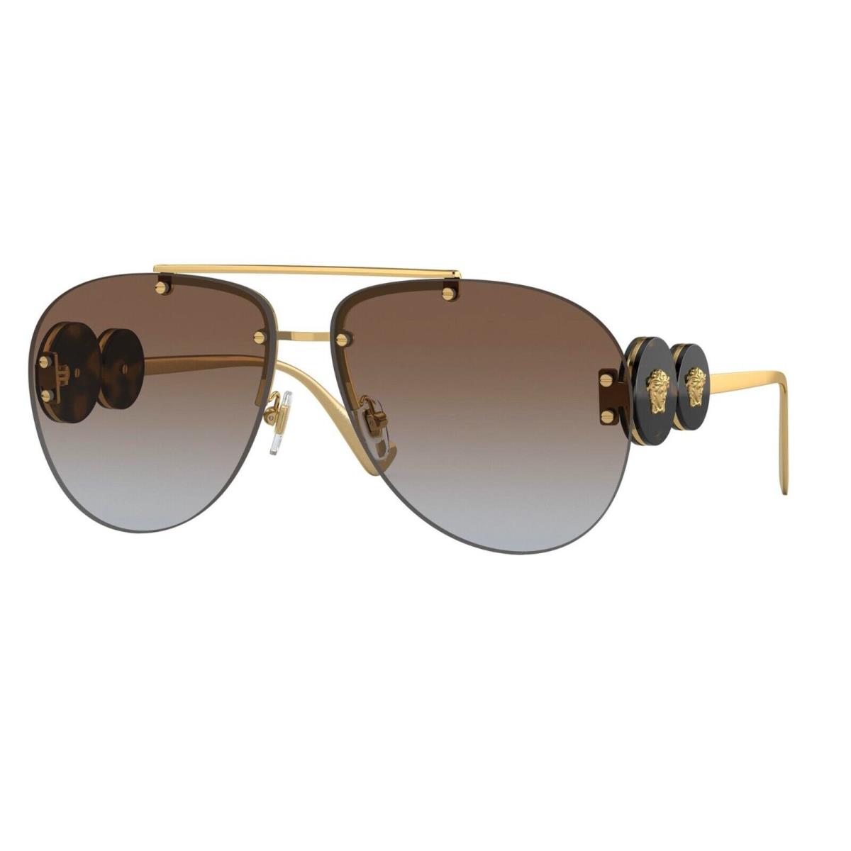 Versace Rock Icons VE 2250 Gold/grey Brown Shaded 1488/89 Sunglasses