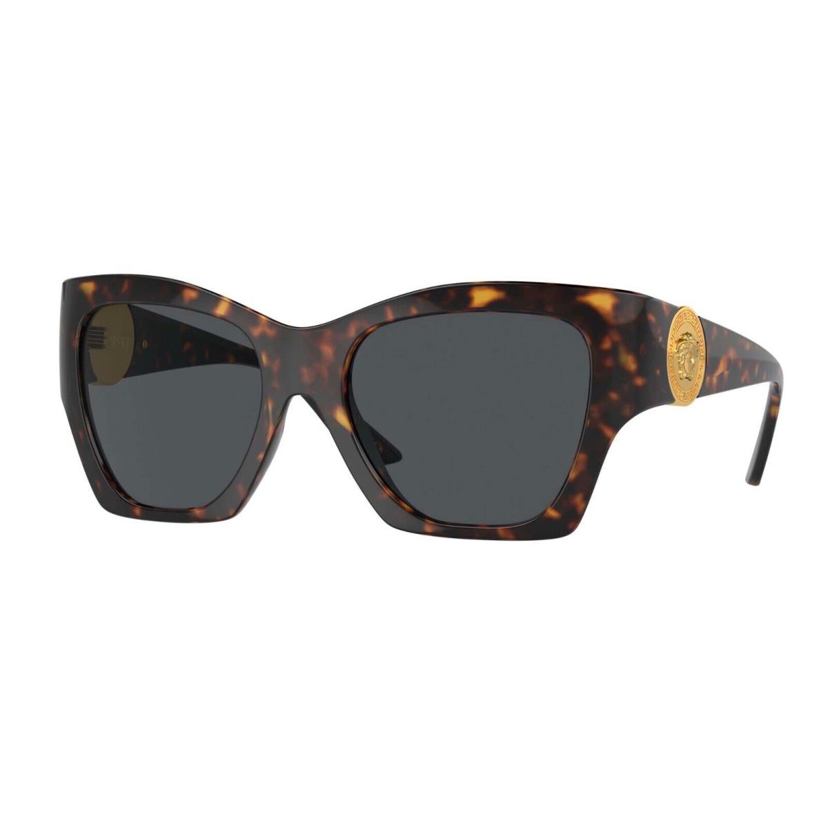 Versace VE 4452 Havana/dark Grey 108/87 Sunglasses