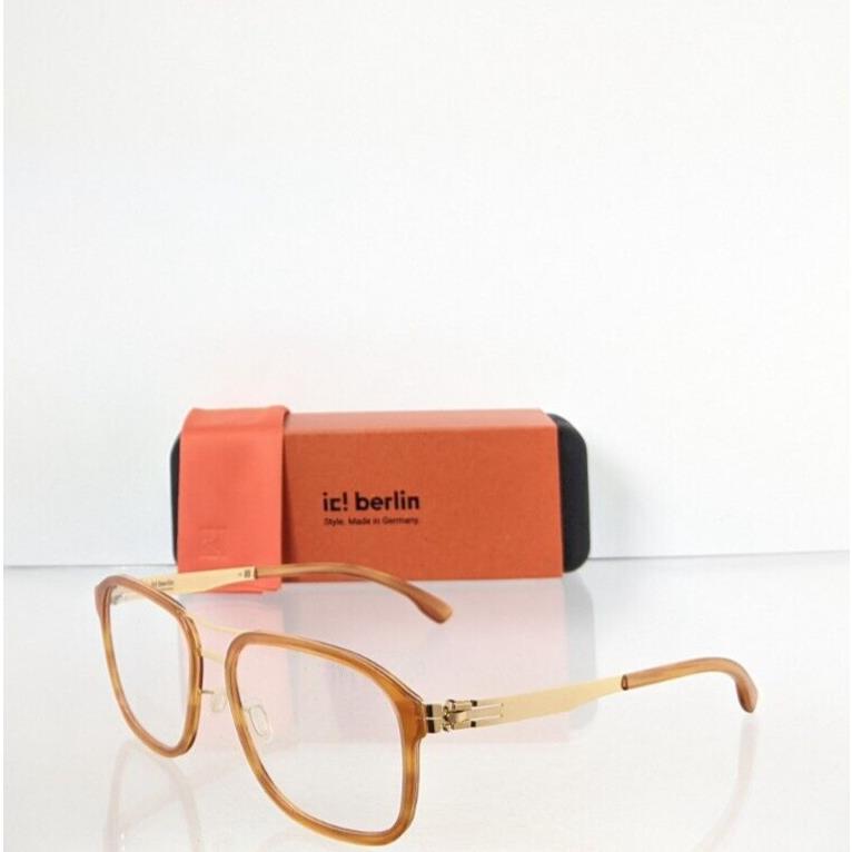 ic Berlin Eyeglasses Model Pablo L. Amur Matte Gold 54mm