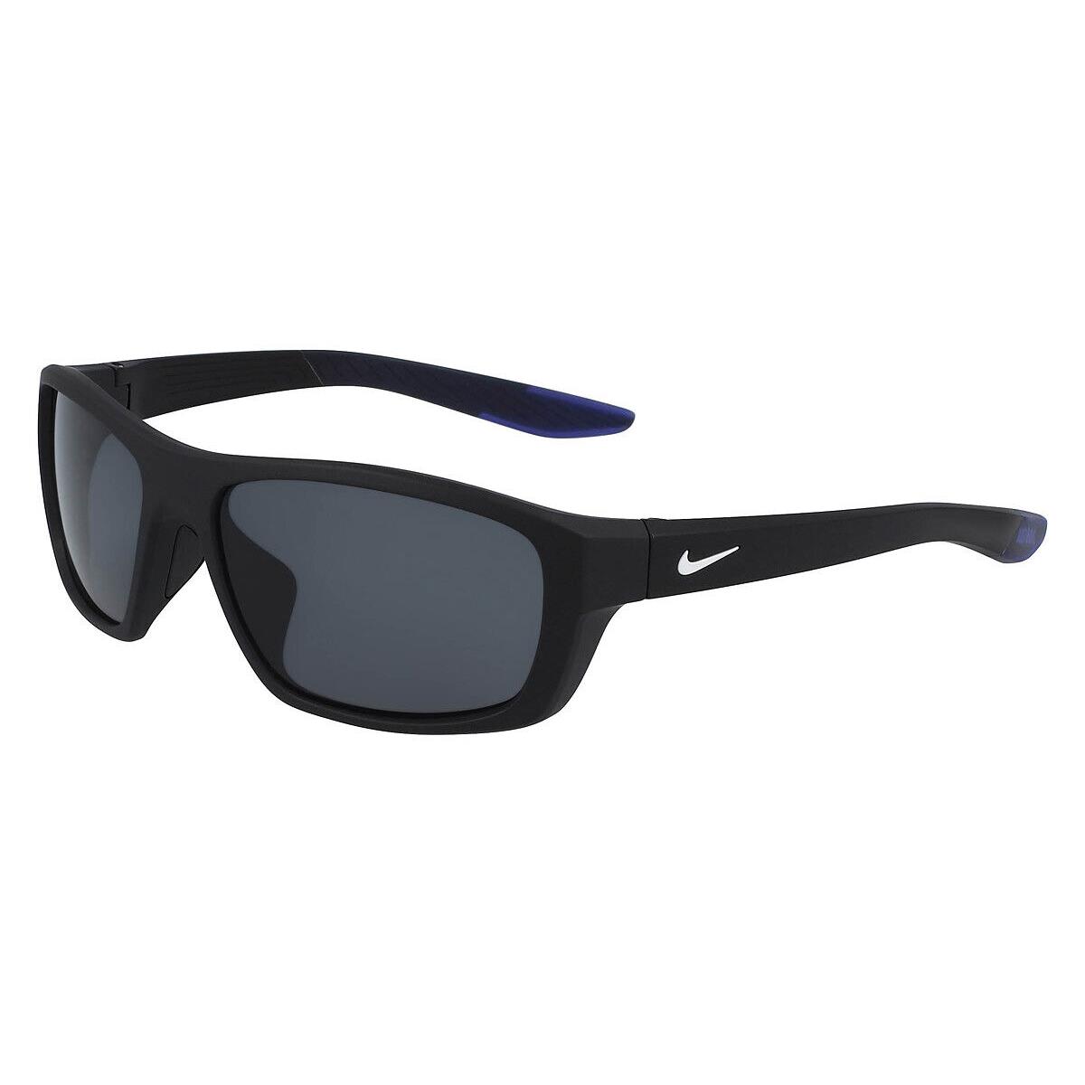 Nike Brazen Boost FJ1975 Sunglasses Matte Black/white Dark Gray 57mm - Frame: Matte Black/White / Dark Gray, Lens: Dark Gray