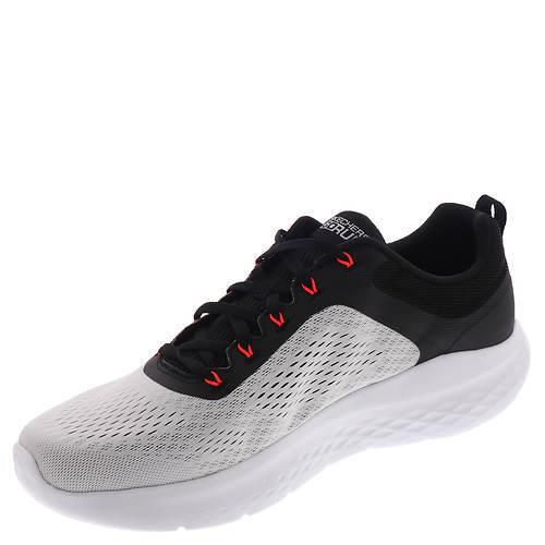 Mens Skechers Performance GO Run LITE-220894 White Black Mesh Shoes - White