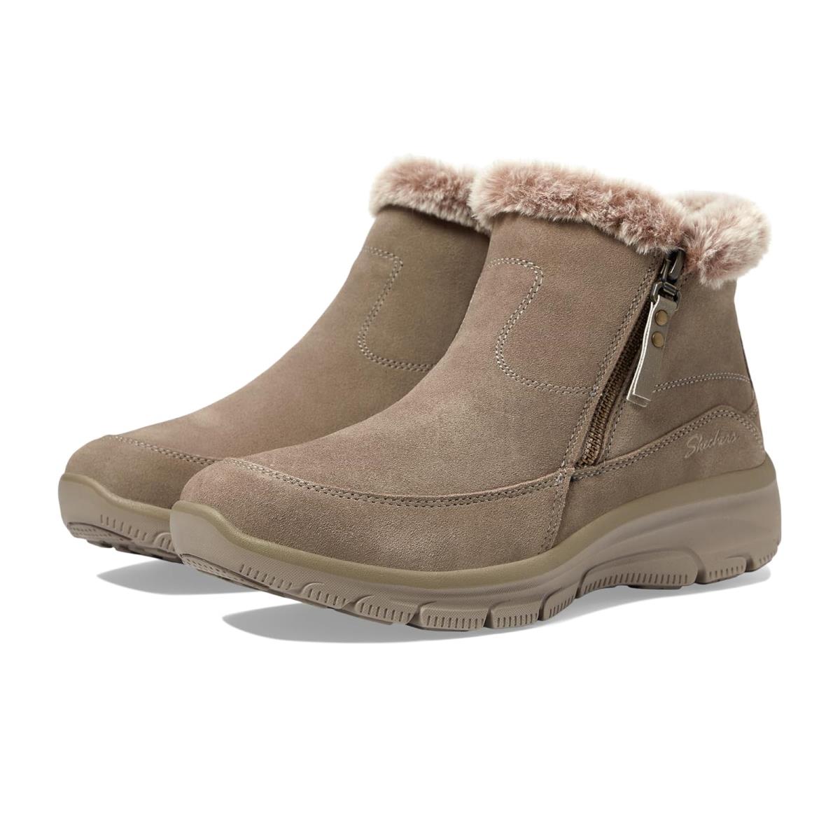 Woman`s Boots Skechers Easy Going - Cool Zip - Taupe