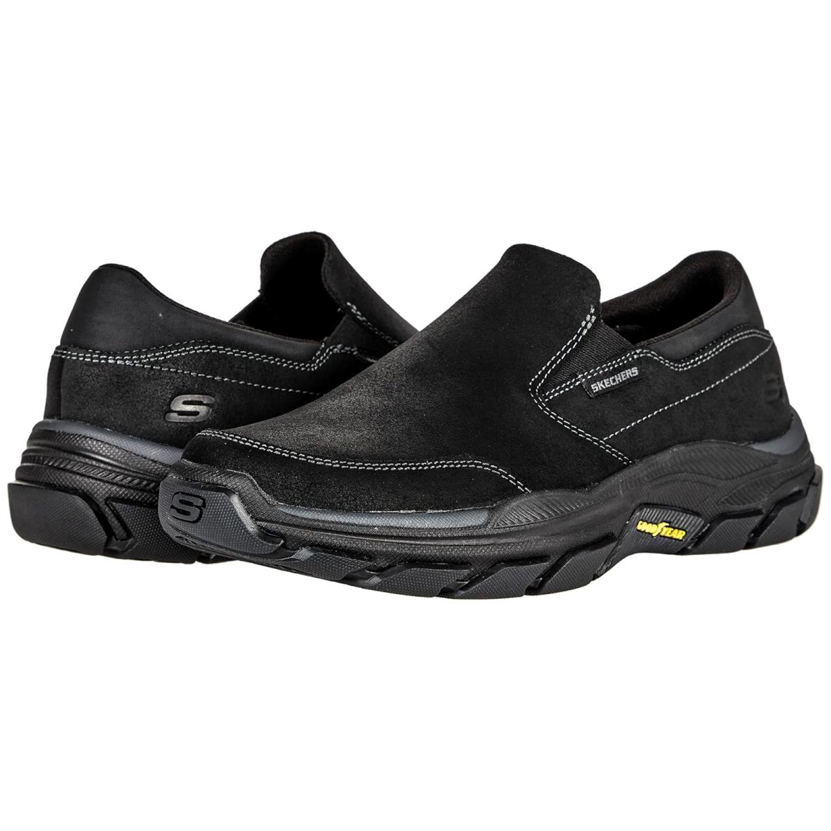 Man`s Sneakers Athletic Shoes Skechers Relaxed Fit Respected - Calum - Black