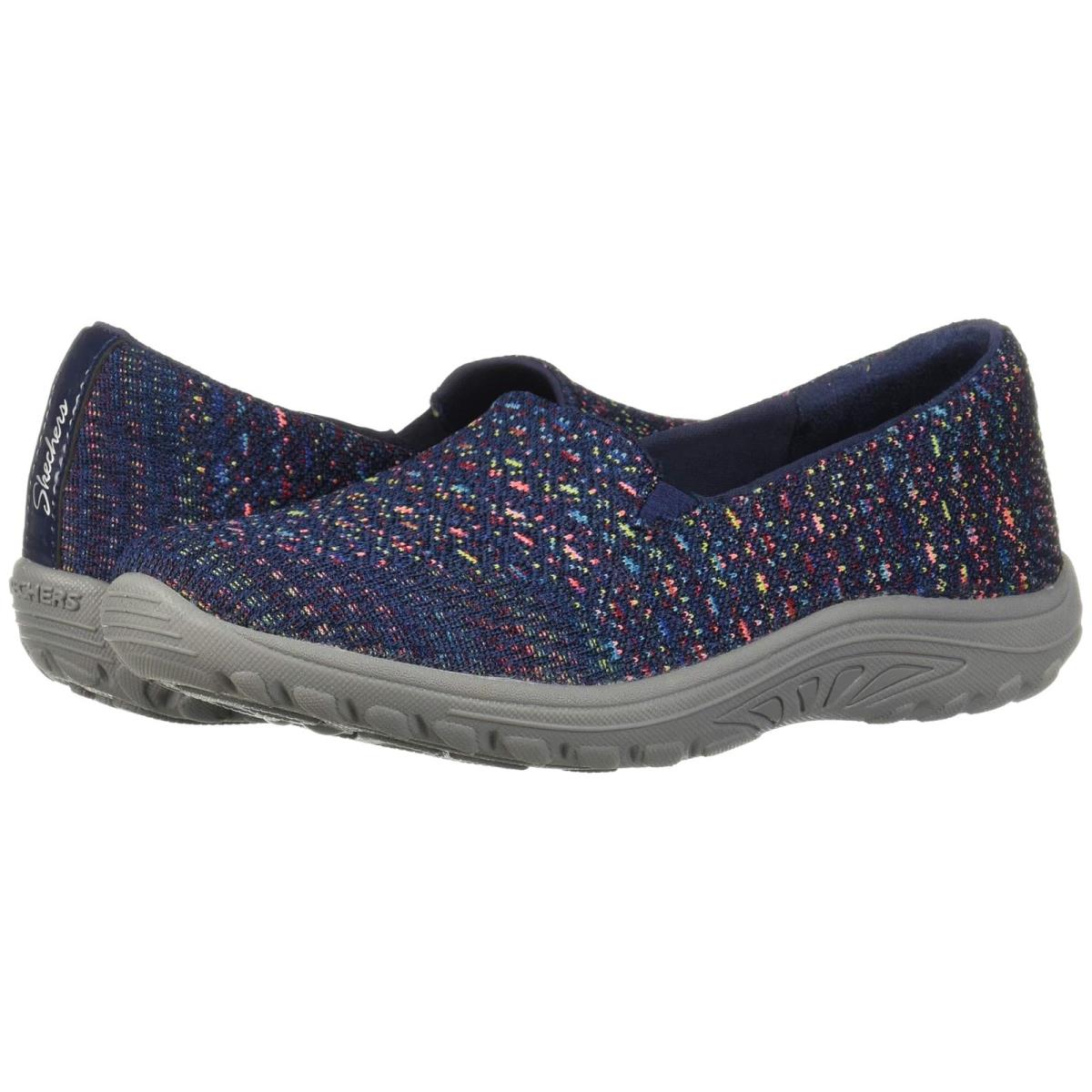 Woman`s Sneakers Athletic Shoes Skechers Reggae Fest - Wicker - Navy