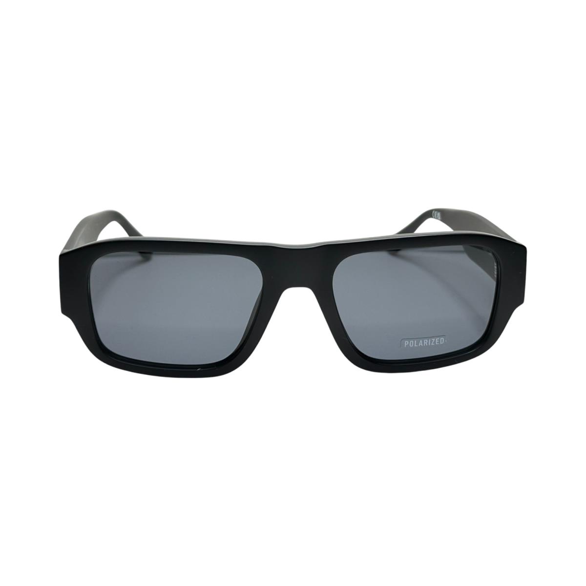 Quay Night Cap Sporty Designer Rectangle Sunglasses Polarized Lens Black