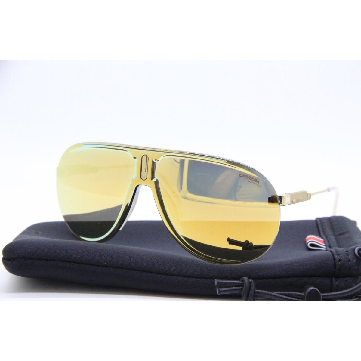 Carrera Superchampion J5GSQ Gold Mirrored Sunglasses W/case 99-01