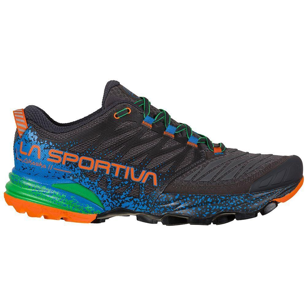 La Sportiva Akasha II Men`s Trail Running Shoes Carbon/flame M45.5