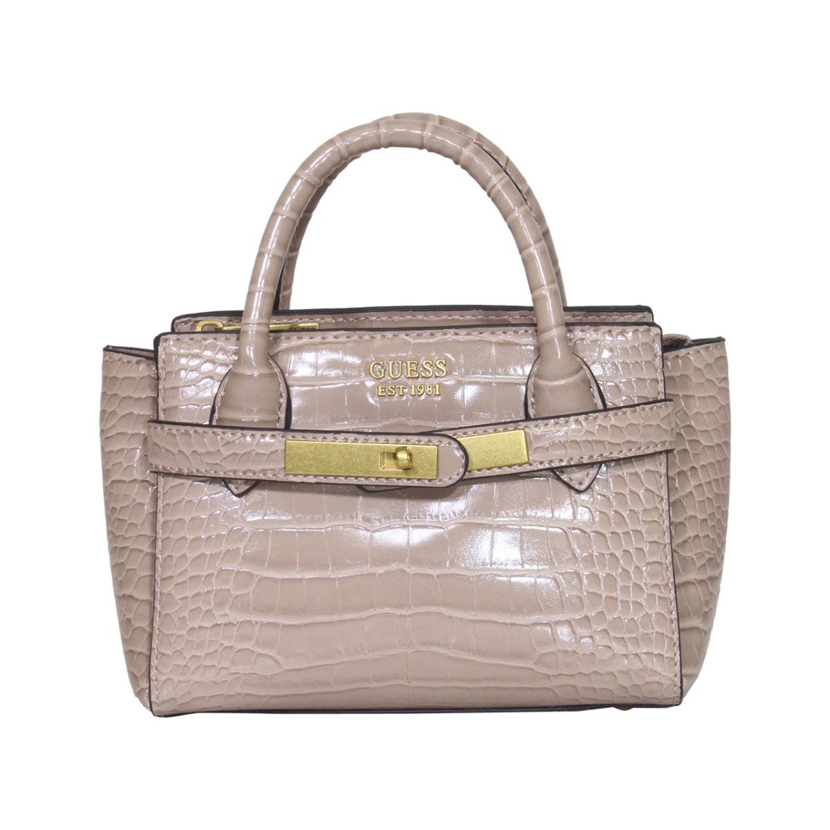 Guess Women`s Enisa-mini Satchel Triple Compartment Handbag