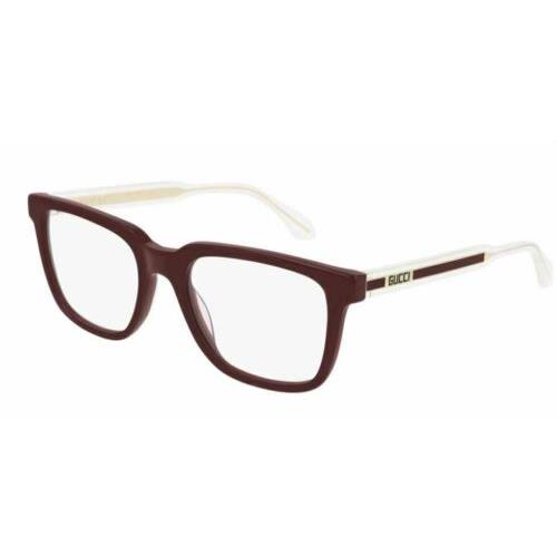 Gucci GG0560O 007 Square Burgundy 55 mm Men`s Eyeglasses